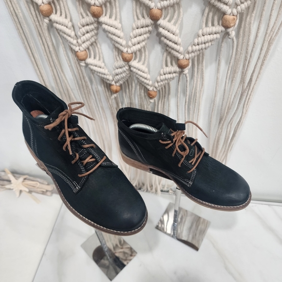 [ Joseph Siebel] suede black bootie size EU 37 Women's  Chelsea ankle boot - Picture 8 of 16